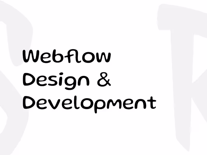 Cover image for Webflow Website Design & Development