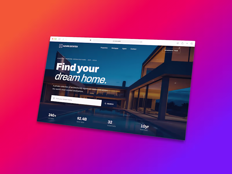 Cover image for Luxury real estate for sale