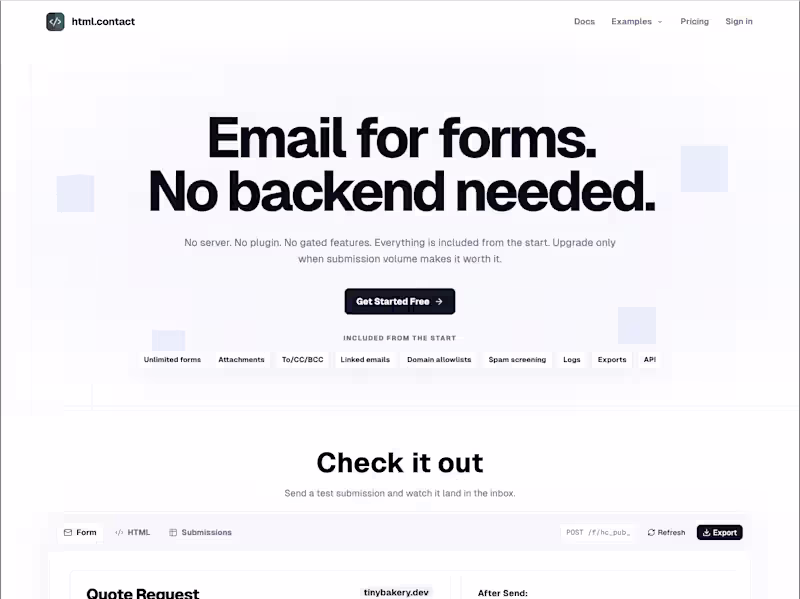 Cover image for New tool alert!
I built html.contact
