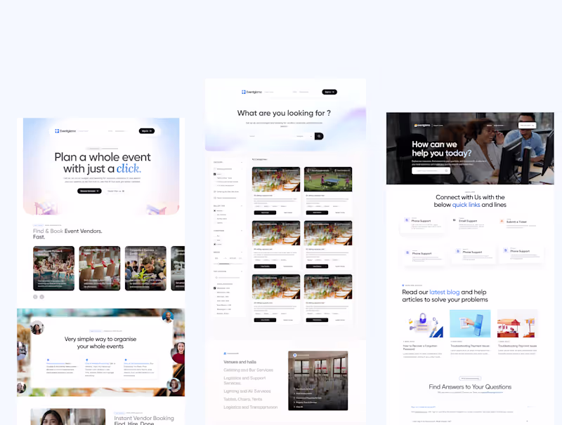 Cover image for EventGizmo UI design