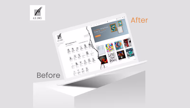Cover image for A.D. Lines - Redesigning An Out-Dated Website — John Atteh