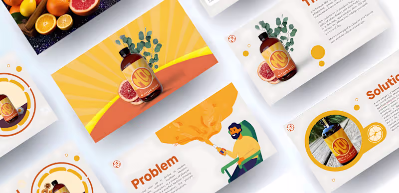 Cover image for MOI Pitch Deck Design | Food & Beverages