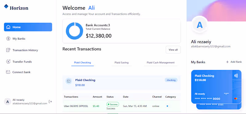 Cover image for Horizon: Full-Stack Fintech SaaS &