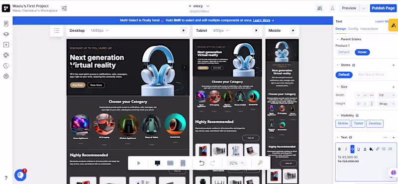 Cover image for Responsive Web Development Project