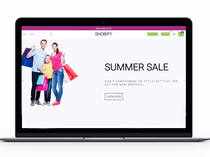 Cover image for Shobify-Ecommerce Website