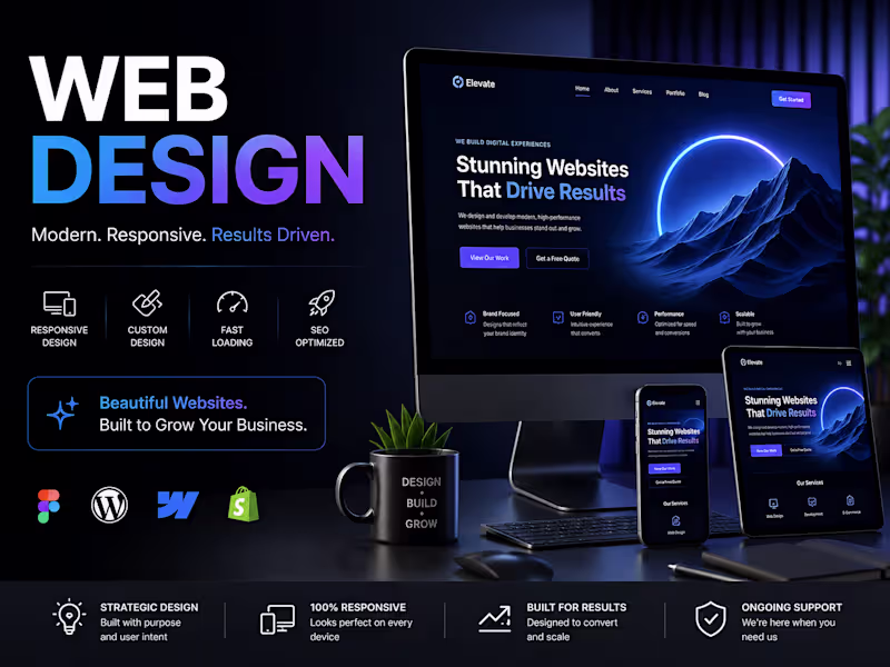 Cover image for Web Design · Looks Sharp, Actually Converts