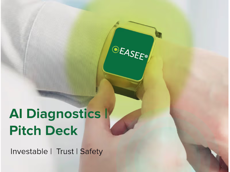 Cover image for AI Diagnostics Pitch Deck — From Complexity to Clarity