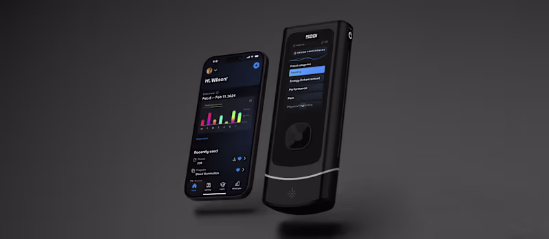 Cover image for Cold laser therapy device + app UX/UI