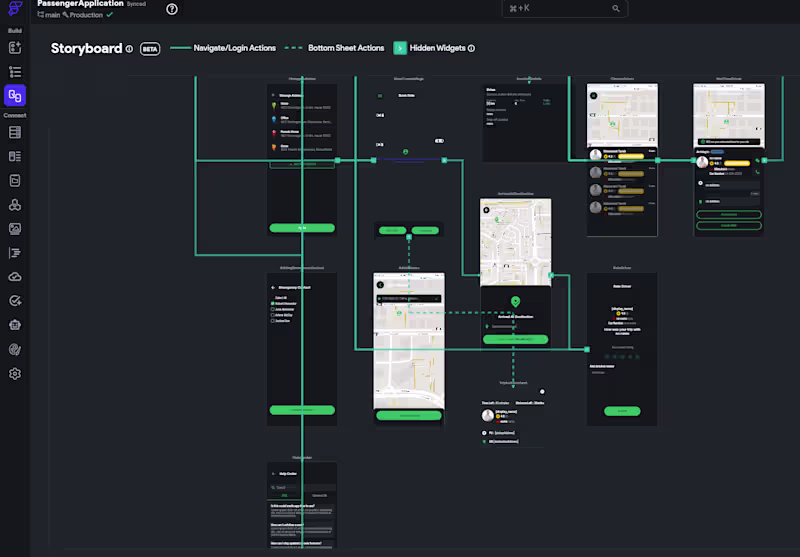 Cover image for Ride app in progress! Built with @FlutterFlow (https://x.com...