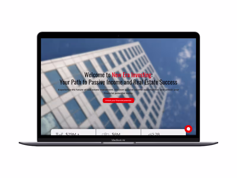Cover image for Website Design & Content Development For Real Estate Investment 