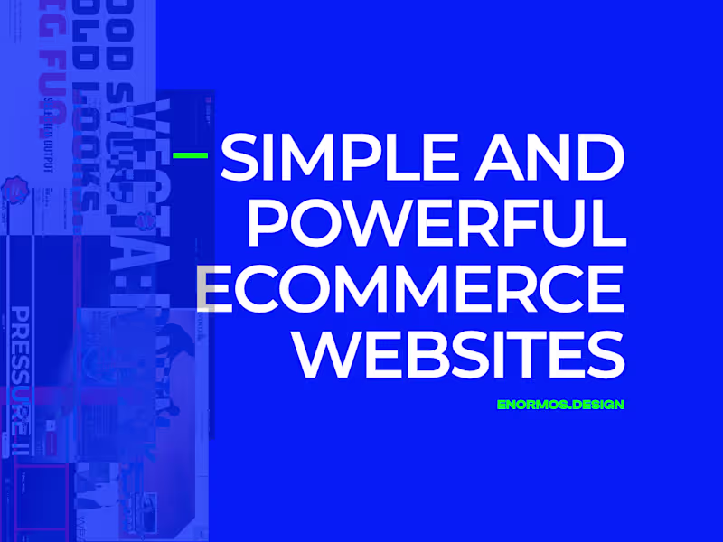Cover image for CMS-First Framer E-commerce Website