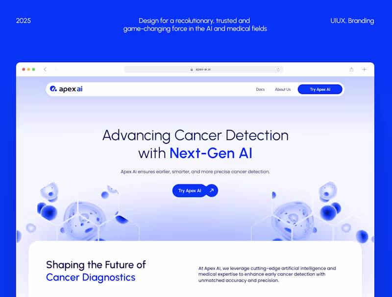 Cover image for  Apex-AI Website Design and Development