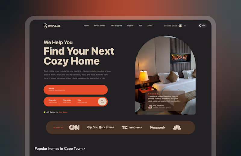 Cover image for Snaplease Website Design and Development