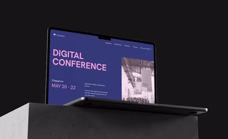 Cover image for Conferix - Webflow template