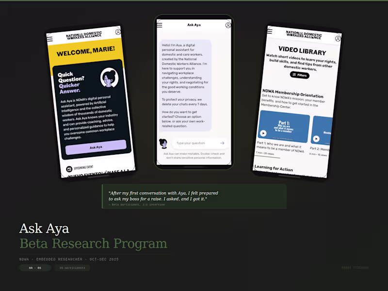 Cover image for Aya / NDWA Bilingual beta