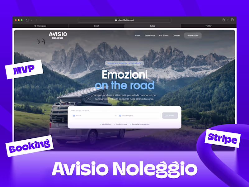 Cover image for Avisio noleggio camper