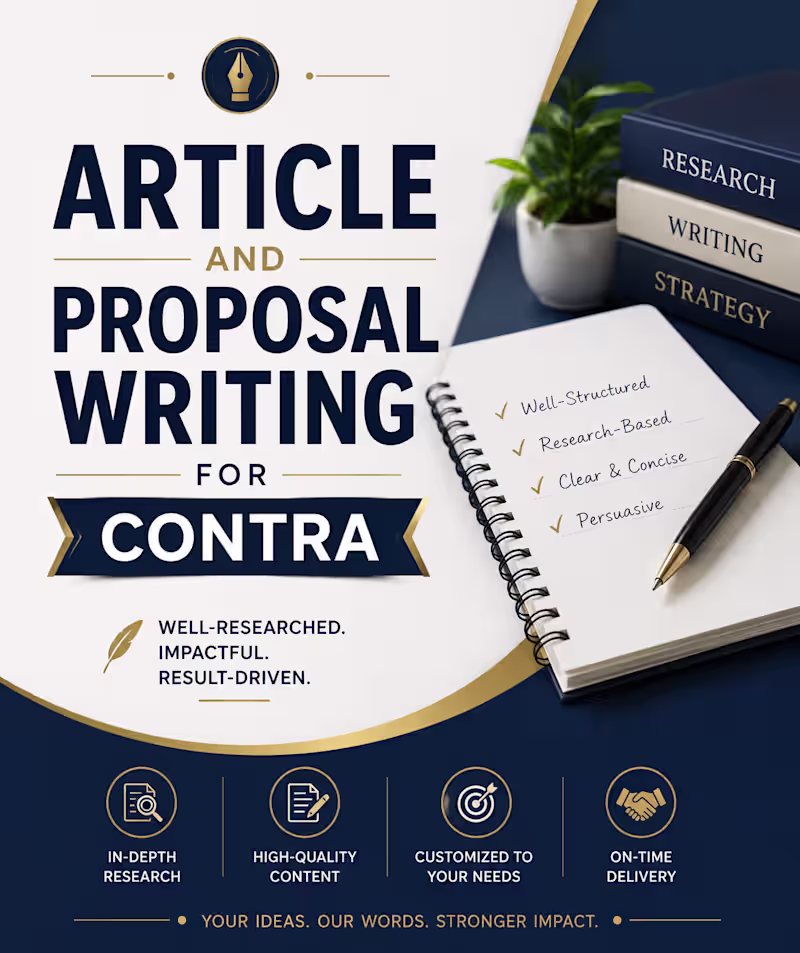 Cover image for Proposal & Article Writing for Business or School