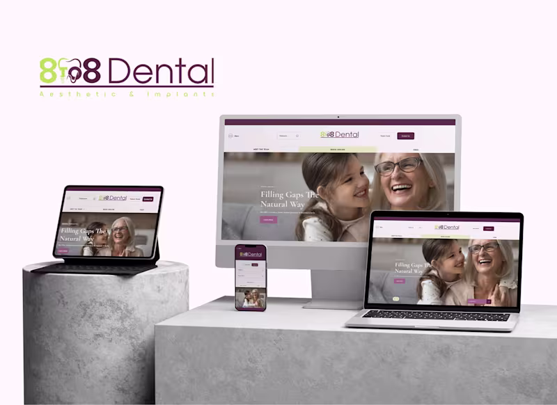 Cover image for 8to8 Dental - Wordpress Website Design