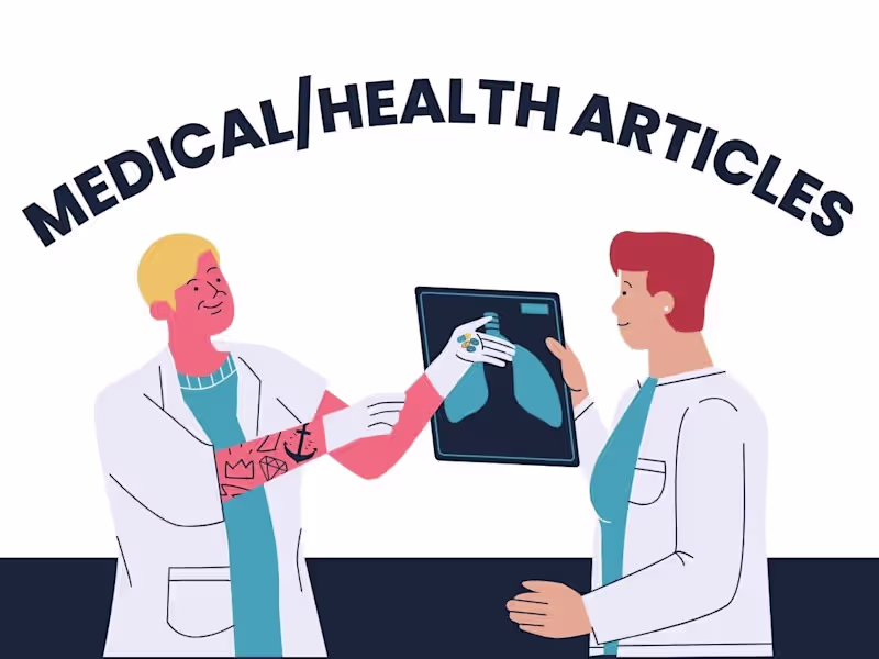 Cover image for Medical/Health Article Writing
