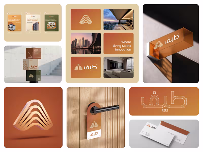 Cover image for Taif PropTech | Modern Real Estate Brand Identity