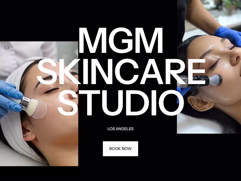 Cover image for Framer MGM Skincare Studio Website