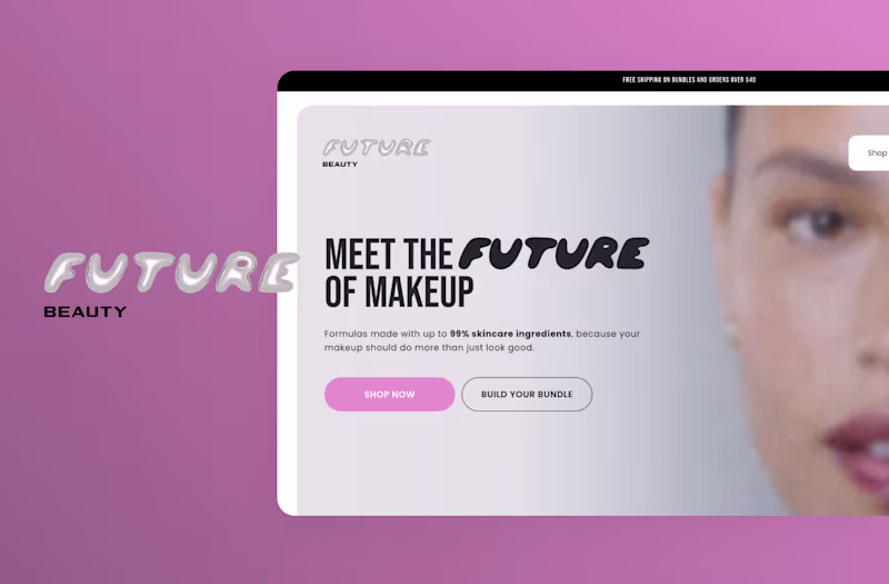 Cover image for Future Beauty  E-commerce Website Design