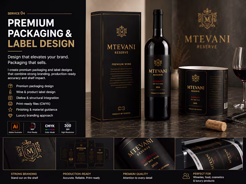 Cover image for Premium Brand Identity & Packaging System