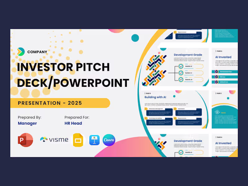 Cover image for Canva Design For a Pitchdeck