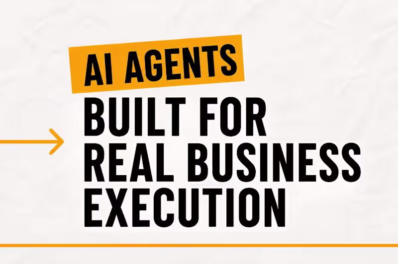 Cover image for AI Agent Development · Built to Run, Designed to Scale