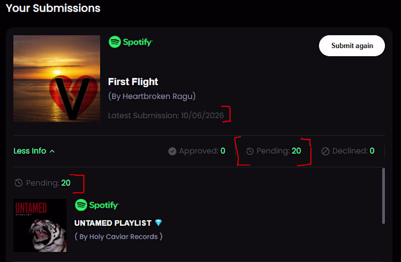 Cover image for Spotify promotion {Submission of track/ Album] to curators