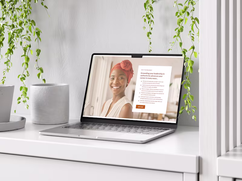 Cover image for Kajabi Landing Page Design for Leadership Coach