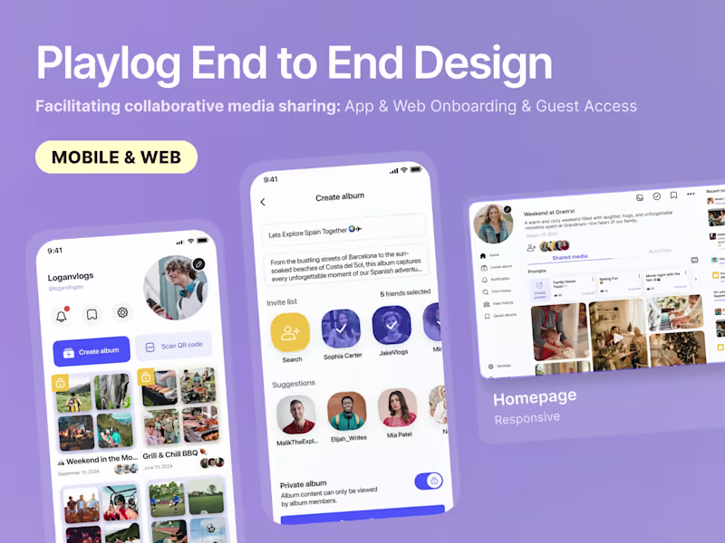 Cover image for End to End Product Design | App / Web Design | B2B & B2C