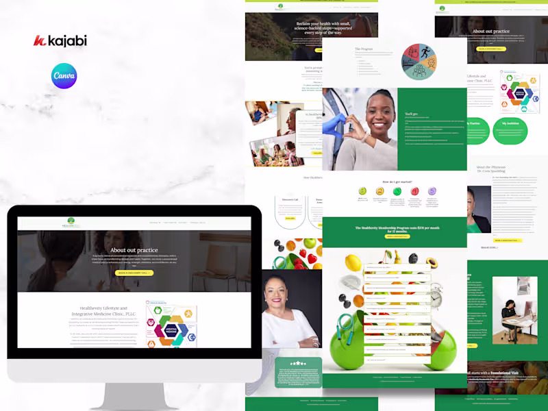 Cover image for ADA Compliant Kajabi Website for a Doctor.