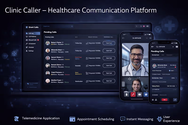 Cover image for Clinic Caller – AI-Enabled Patient Communication Platform
