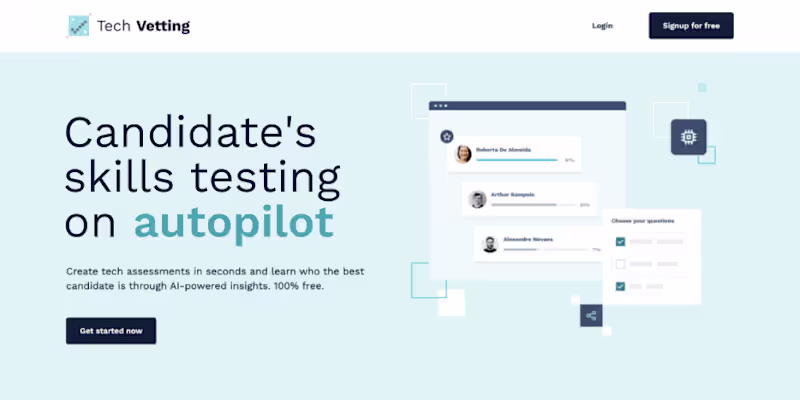 Cover image for Tech Vetting (AI-powered) - skills testing on autopilot