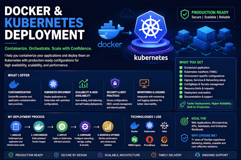 Cover image for Docker & Kubernetes Deployment