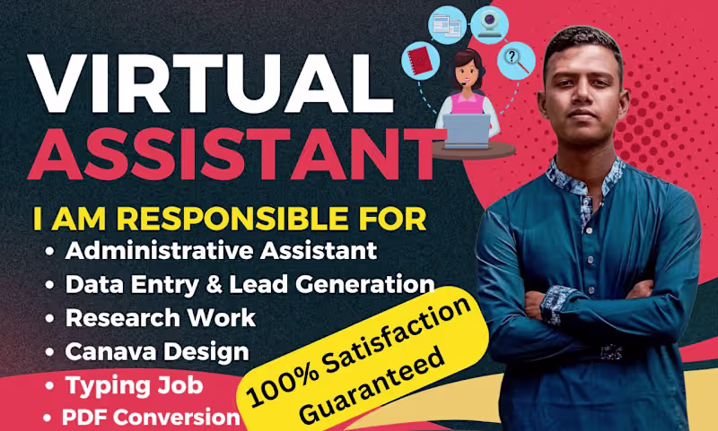 Cover image for Virtual Assistant Services for Administrative Support