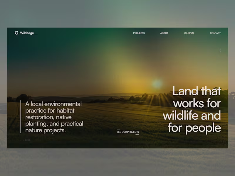 Cover image for Wildedge: Framer Template for Local Businesses