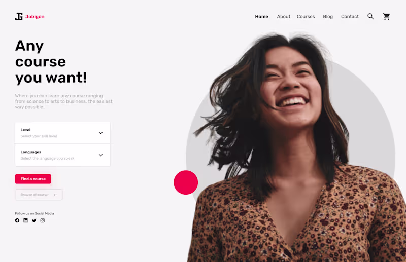 Cover image for Jobigon (An e-learning platform)