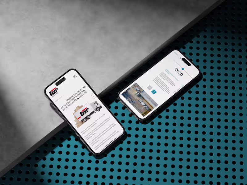 Cover image for UNIQUE TRADE | UI/UX website redesign
