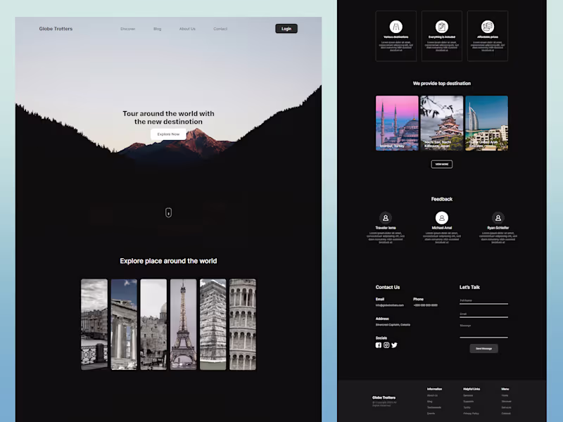 Cover image for Tourist Website