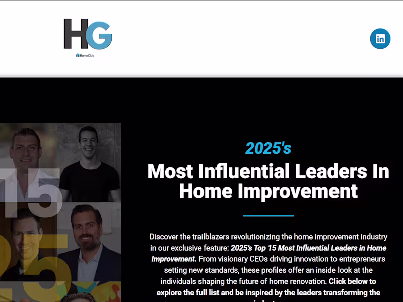 Cover image for HG Homeclub – Streamlining The Best Stories In The Home Improve…