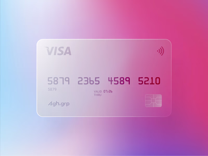 Cover image for A semi-transparent card concept that feels modern, weightles...