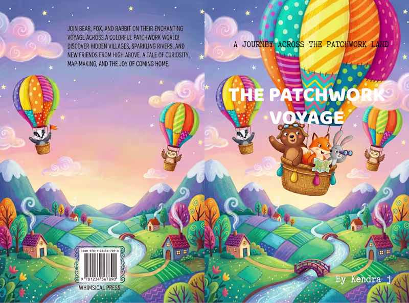 Cover image for The Patchwork Voyage | Children's Book Cover