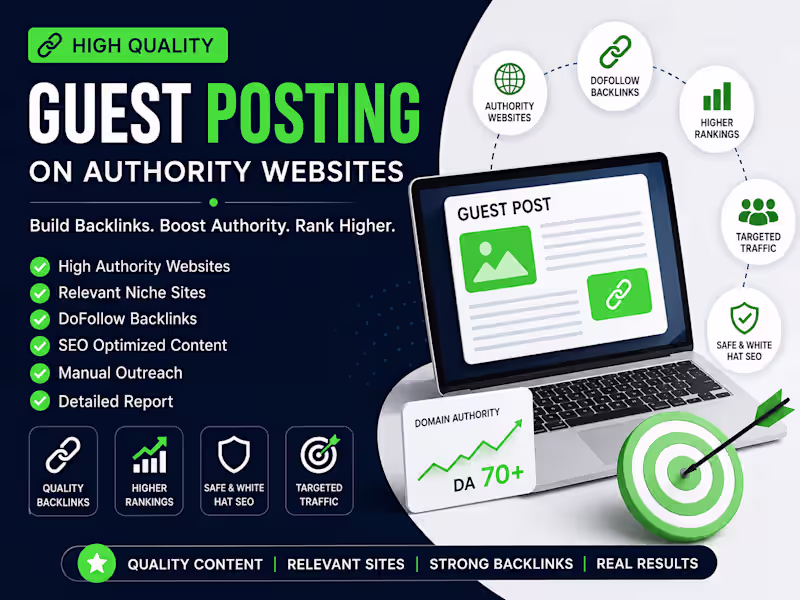 Cover image for High Quality Guest Posts on Authority Websites