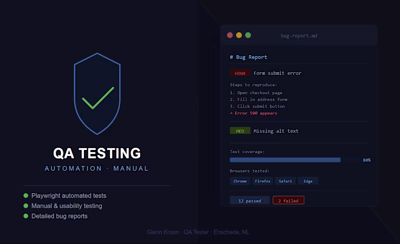 Cover image for QA Testing & Automation with Playwright