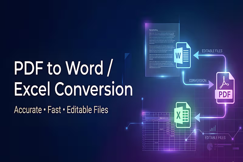 Cover image for Convert PDF to Word or Excel (Accurate & Fast)