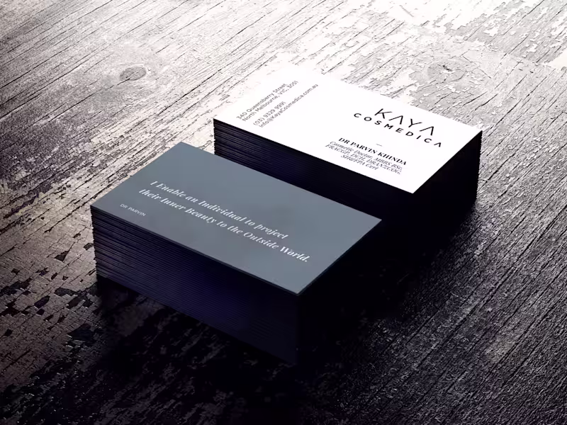 Cover image for Kaya Cosmedica Business Card