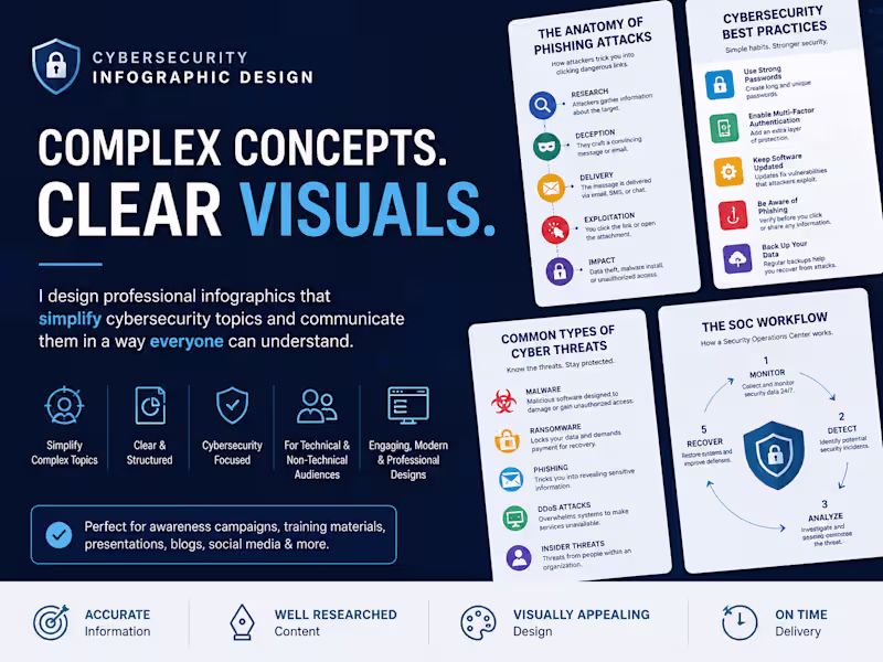 Cover image for Cybersecurity Infographic Design