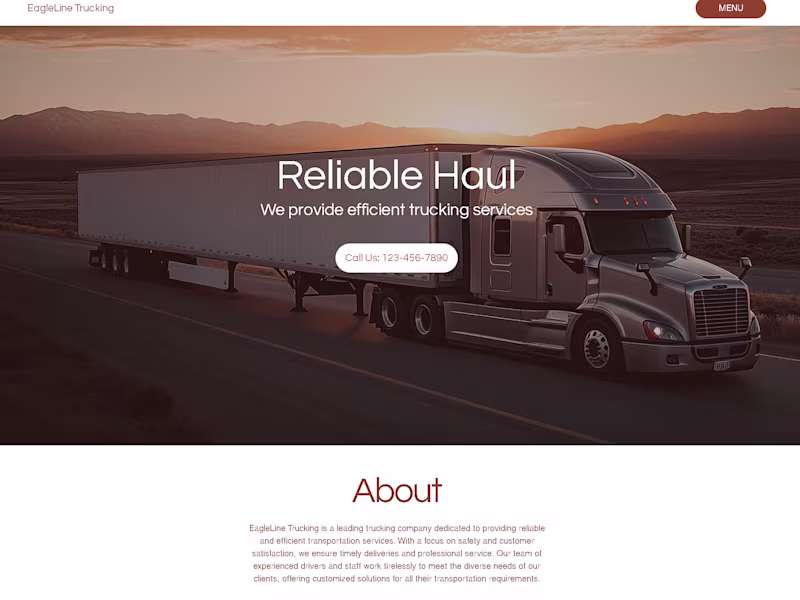 Cover image for Designed a reliable website for a logistics and transportati...